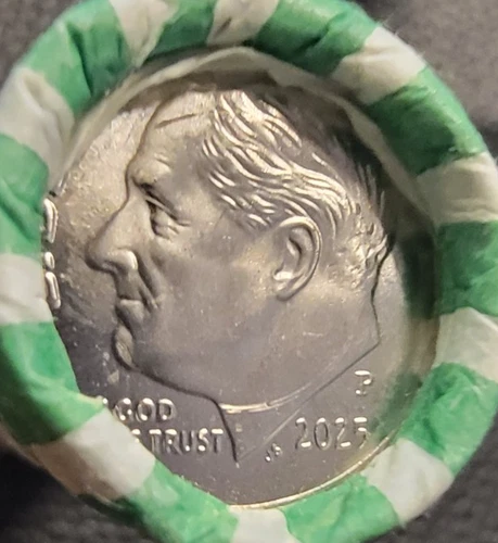 2025 P Roosevelt Dime 1 OBW Bank Roll 50 Coins BU UNC Heads/Tails Free Shipping