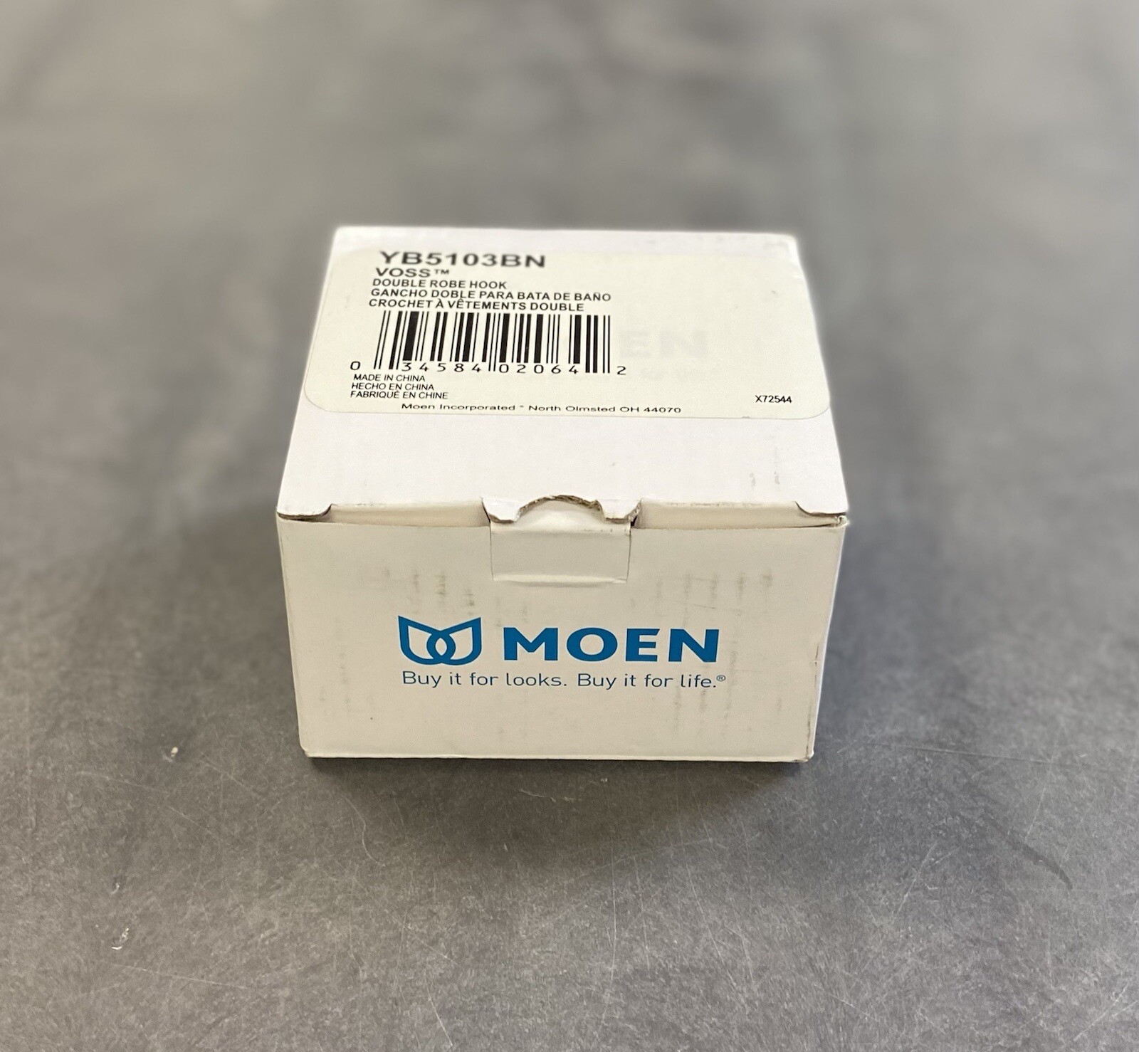 MOEN Voss™ Double Robe Hook Brushed Nickel YB5103BN eBay