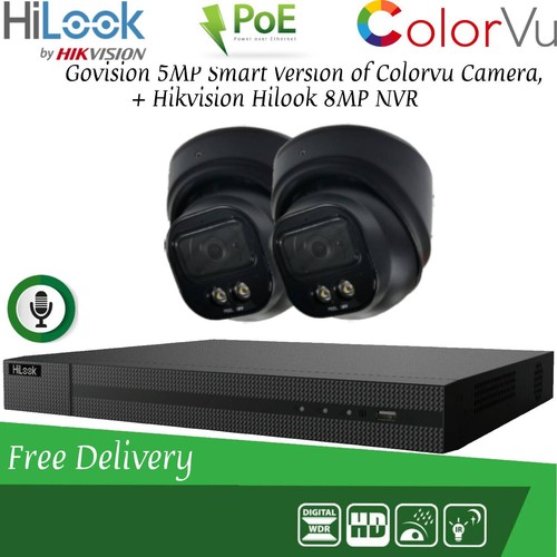 KIT DE CÁMARA COLORVU DE AUDIO HIKVISION COLORVU POE CCTV IP UHD 8MP 4K NVR 5MP - Imagen 21 de 27