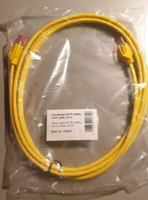 CAT6 Patchkabel Netzwerkkabel S/FTP, 3 m, gelb