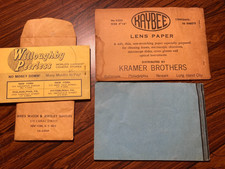VINTAGE LENSE CLEANING TISSUE-Willowougby Peerless-KAYBEE-E.G. Targum