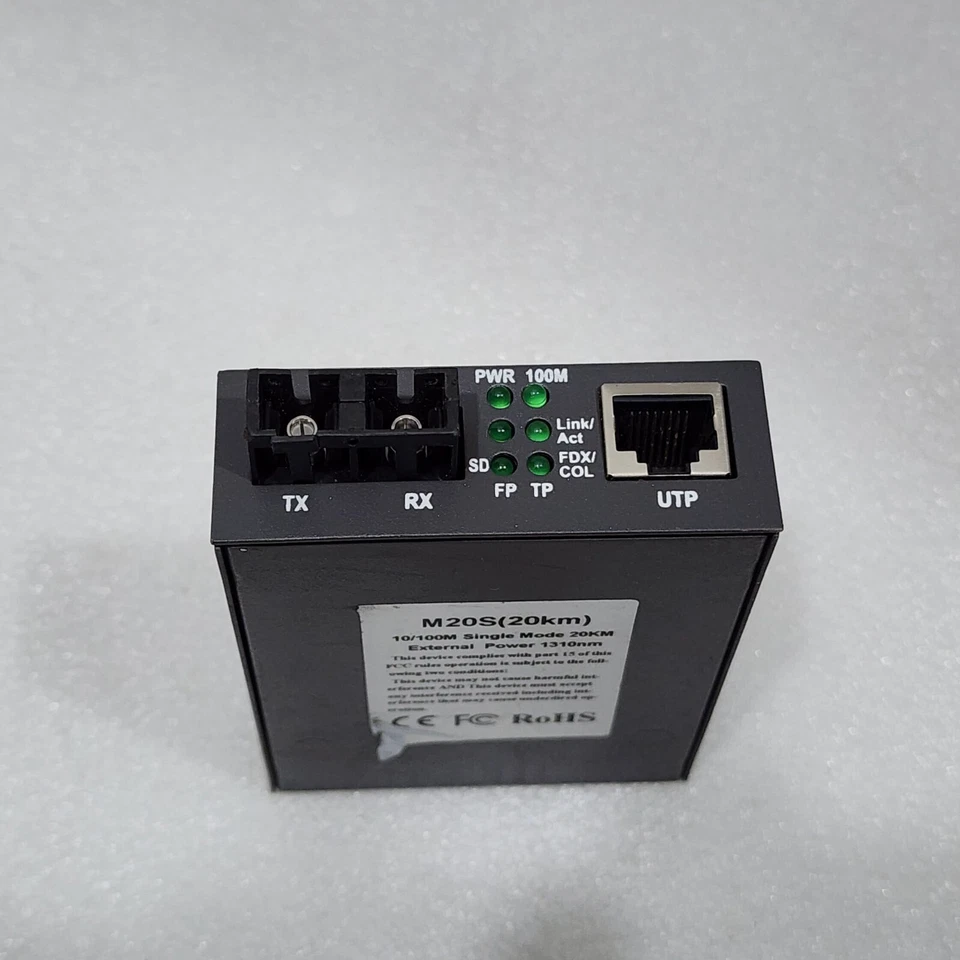 MX TECHNOLOGIES M20S PWR 100M SINGLE MODE MEDIA CONVERTER - Image 2 of 4