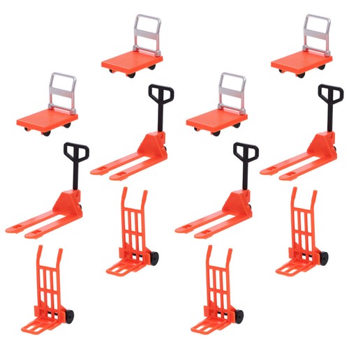 12pcs Realistic Mini Road Construction Signs Toys for Kids Miniature Traffic
