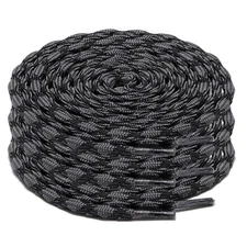 3 Pair Round Wave Shape Non Slip Heavy Duty Hiking Work Boot Shoe Laces Strings