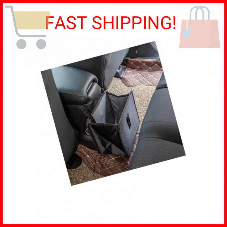 Car Trash Can, Oxford Cloth Foldable Car Trash Bin Hanging, 1.85 Gallon Capacity