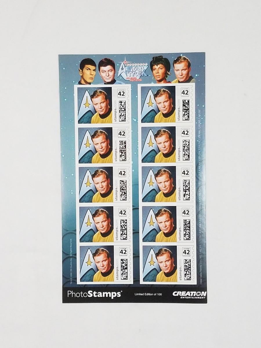 X-treme RARE!/Only 100 Made ST Captain Kirk TOS Photo Stamps  display picture 1