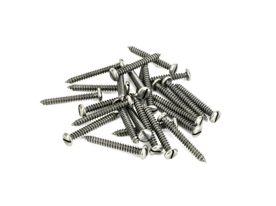 From The Anvil 91203 Pewter 10x1 1/2" Round Head Screws (25)