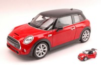 Welly 1/18 New Mini Hatch 2014 Rot Modellbau Statisches Modell Diecast