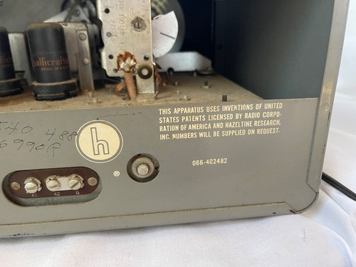 Receptor de radio de tubo de onda corta The Hallicrafters Co modelo S-108 de colección - Imagen 17 de 21