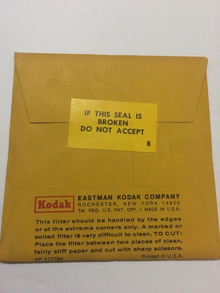 CC20Y , 75mm Square Kodak Wratten 3" gelatin filter - Image 2 of 2