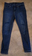 Women's Banana Republic Skinny Fit Dark Blue Wash Denim Jeans - Size 28/6
