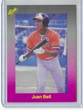 1989 Classic Purple #170 Juan Bell Baltimore Orioles