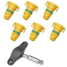 Oil Drain Plug 7 Pack Compatible with Ford F150 Mustang Bronco Edge Lincoln E...