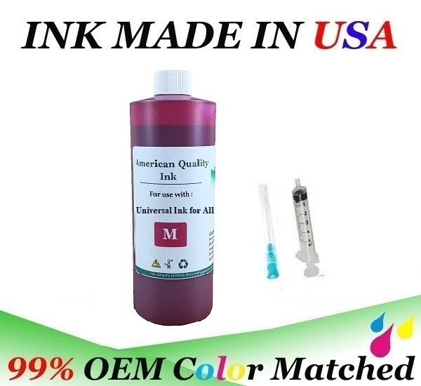 BK/C/M/Y 500ml Universal Refill Ink bottle HP Canon Brother Lexmark Dell W tools - Image 4 of 4
