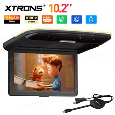 10.2" SUV MPV Car Roof Overhead Monitor TV Video Player USB HDMI +Screen Mirror
