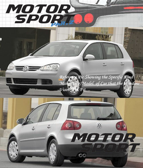 Dark Grey Outside Mount JDM Vent Visors Deflector 4pc For Toyota Yaris