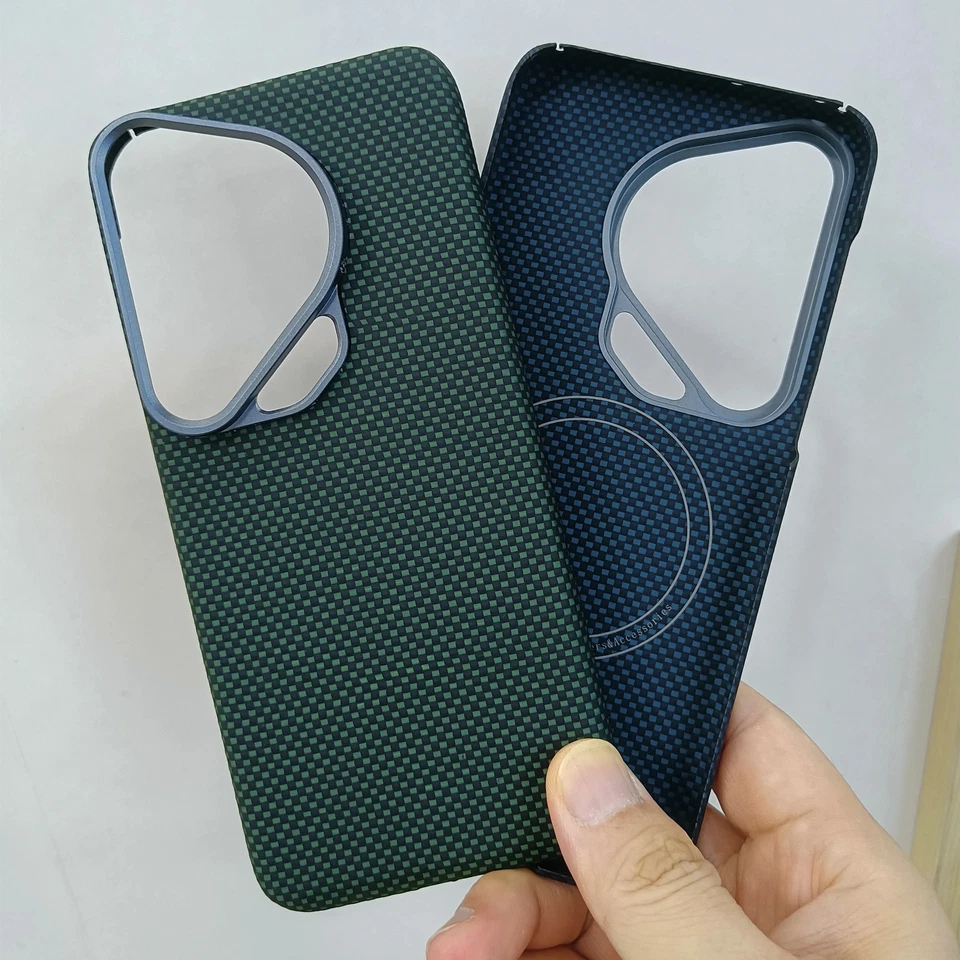 Real Carbon Fiber Magsafe Case Fr Huawei Pura 70 Ultra Pro Hard Thin Matte Cover - Image 3 of 4
