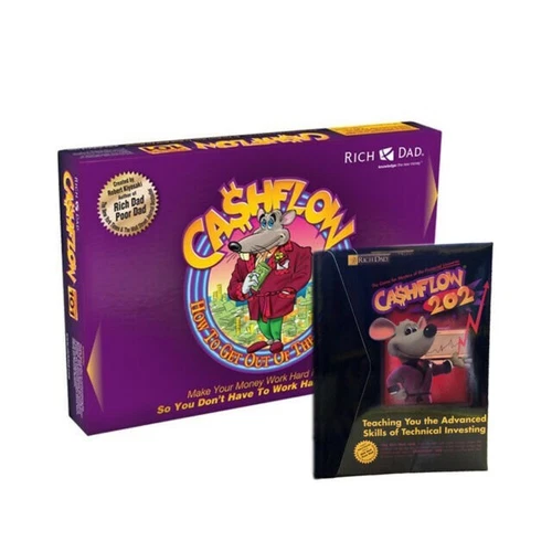 Reicher Vater Rich Dad Cashflow 101 & 202 Brettspiel Kiyosaki Finanzmonopoly