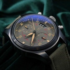 IWC Pilot Chronograph "Top Gun" Miramar Grey Ceramic MINT COMPLETE SET IW388002