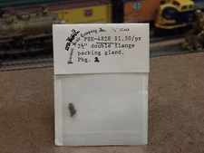 Precision Scale Co. O Scale 2 1/2" Double Flange Packing Gland (2) PSHO-4828