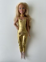 Barbie Fashionistas 65Th Anniversary Doll #222 Gold Body Suit Blonde