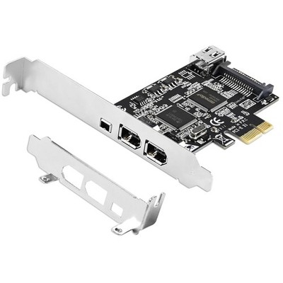 4-Ports PCIE 1394A Firewire Card for Windows & MAC