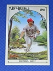 2023 Topps x Bob Ross MIKE TROUT Joy Of Baseball card #80 LOS ANGELES ANGELS