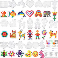20 Pieces 5mm Fuse Beads Pegboards Clear Animal Shape Plastic Pegboards Craft Tr