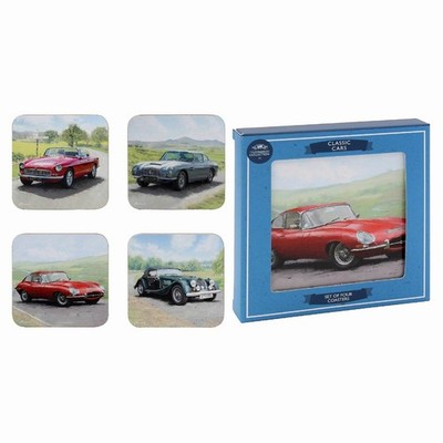 Oldtimer Untersetzer - 4er Set Geschenk NEU