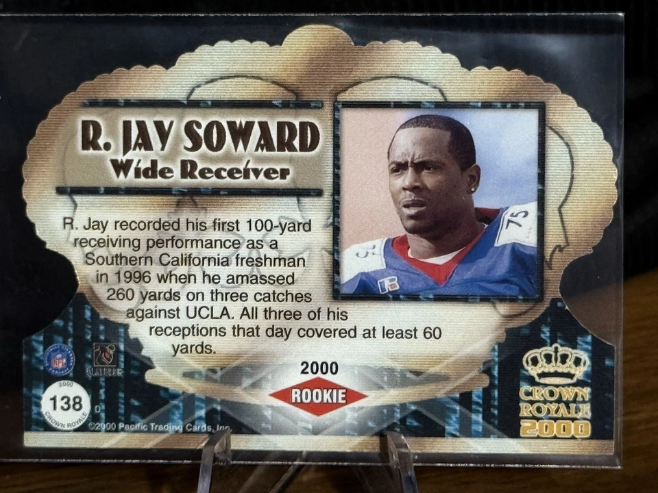 2000 Pacific Crown Royale - 2000 Rookie R. Jay Soward #138 Rookie Autographs... - Image 4 of 4
