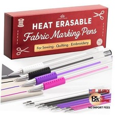 Lange  K nig Heat Erasable Fabric Marking Pens for Sewing - 4 Pens  8