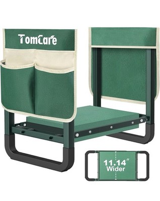 TomCare Garden Kneeler and Seat 11.14  Wider Larger Soft Kneeling Pad Bench