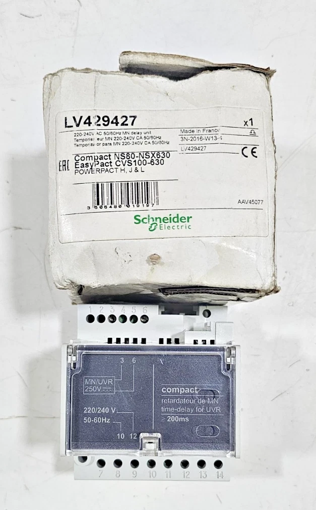 SCHNEIDER ELECTRIC DELAY UNIT, New - Surplus Industrial Spares Electrical Component