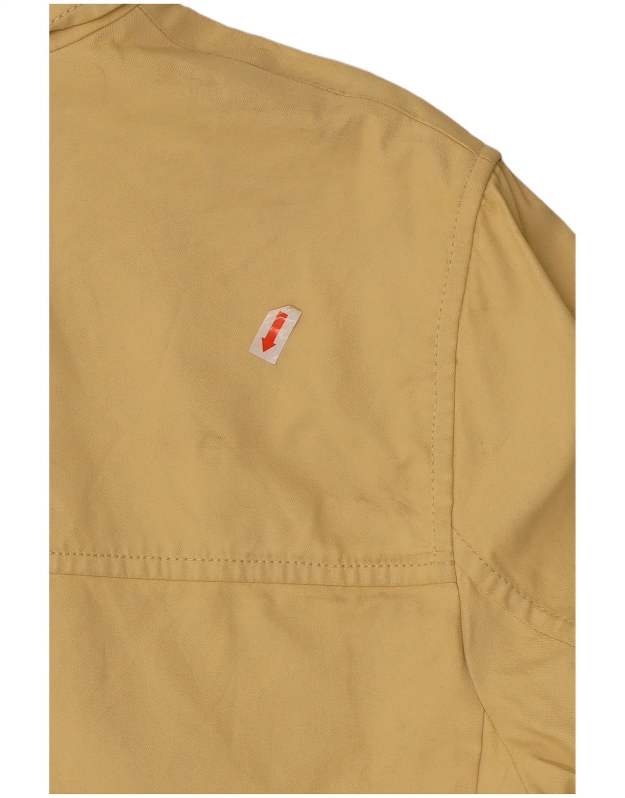 Marella Womens Bomber Jacket UK 14 Large Yellow Cotton AH29 image 3