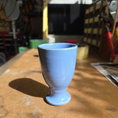 Bauer Matt Carlton Miniature Vase Delph Blue Mint 4"