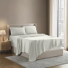 Nestl Queen Sheets Set - 4 Piece Bed Sheets for Queen Size Bed, Double Brushed