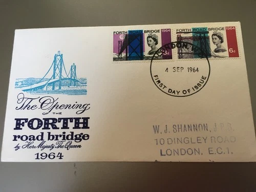 GB STAMPS RARE FIRST DAY COVER 1964 FORTH BRIDGE LONDON