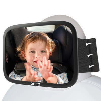 Onco Fixed Headrest Baby Car Mirror - Tesla-Compatible Car Mirror for Baby, 1...
