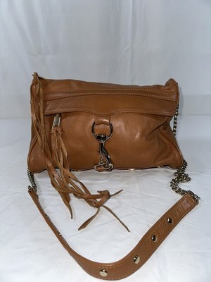 Rebecca Minkoff Mac Clutch in ALMOND with Light Gold Hardware Guaranteed authent