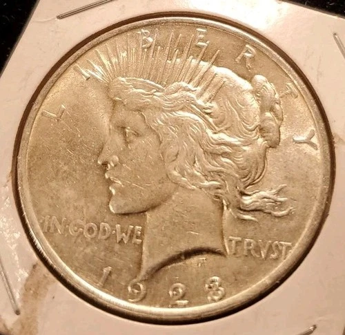 1923 P Peace Silver Dollar. Guaranteed Authentic. Nice Coin. VF EF XF AU