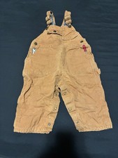 Vintage Osh Kosh Khaki Overalls 12 MO