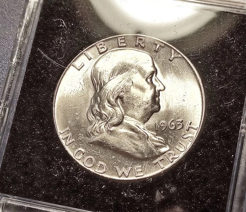 Gem BU 1963-D Franklin Half Dollar