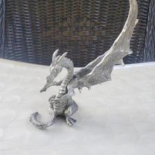 1992 RAWCLIFFE PEWTER Blue Eyed Dragon Figurine# RF1733 