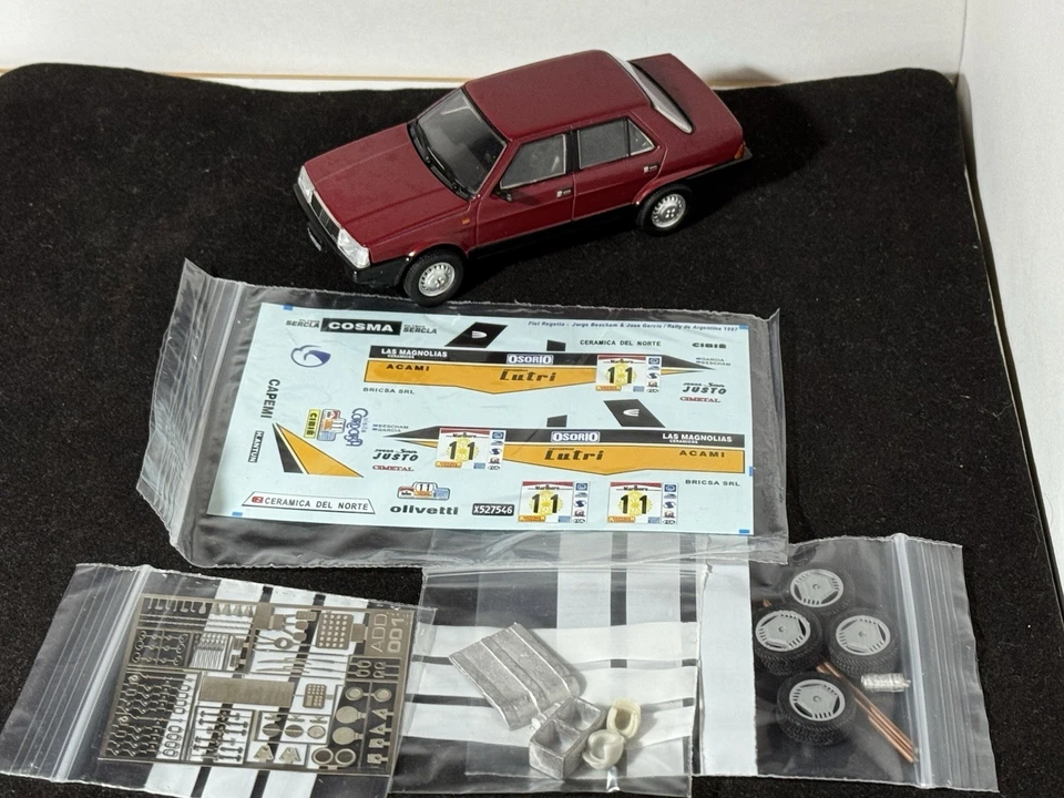 FIAT REGATA #11 I.BESCHAM-P.GARCIA RALLY ARGENTINA 1987 TRANSKIT 1:43 - Immagine 4 di 4
