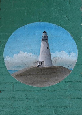 #ad #ad Photo:Port Isabel Texas 1906 Fish Mural Lighthouse Champion Building $13.49