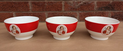 Vintage Kellogg's All Bran 2005 Müslischalen x 3