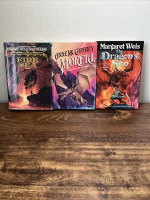 Fantasy Dragon Book Bundle - Margaret Weis Tracy Hickman Anne McCaffrey Fire Sea