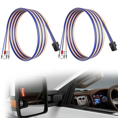 Sousery Tow Mirrors Wiring Harness Compatible with Chevrolet Chevy Blue,White 