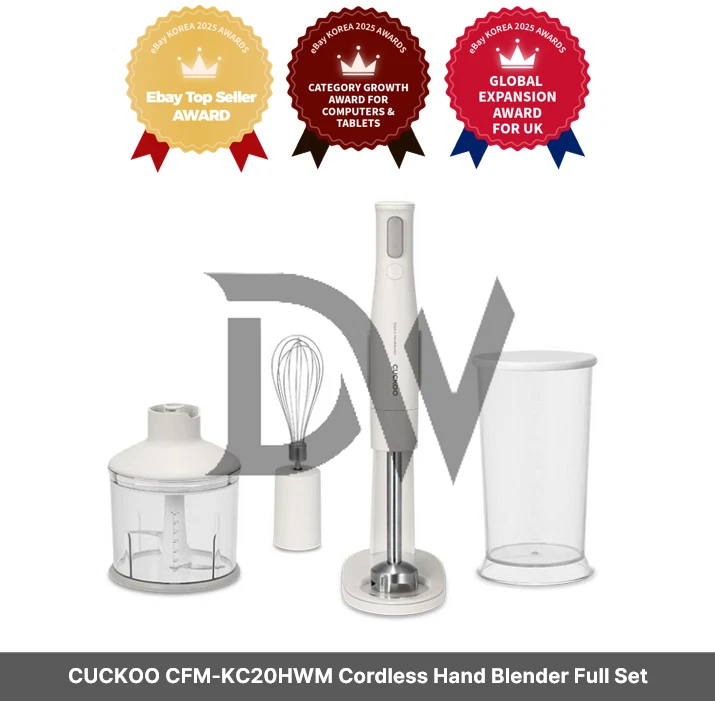 CUCKOO CFM-KC20HWM Cordless Hand Blender Full Set / 220V / EU PLUG