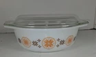 Vintage Pyrex Town and Country 043 1.5 Qt Oval Casserole Dish with Lid